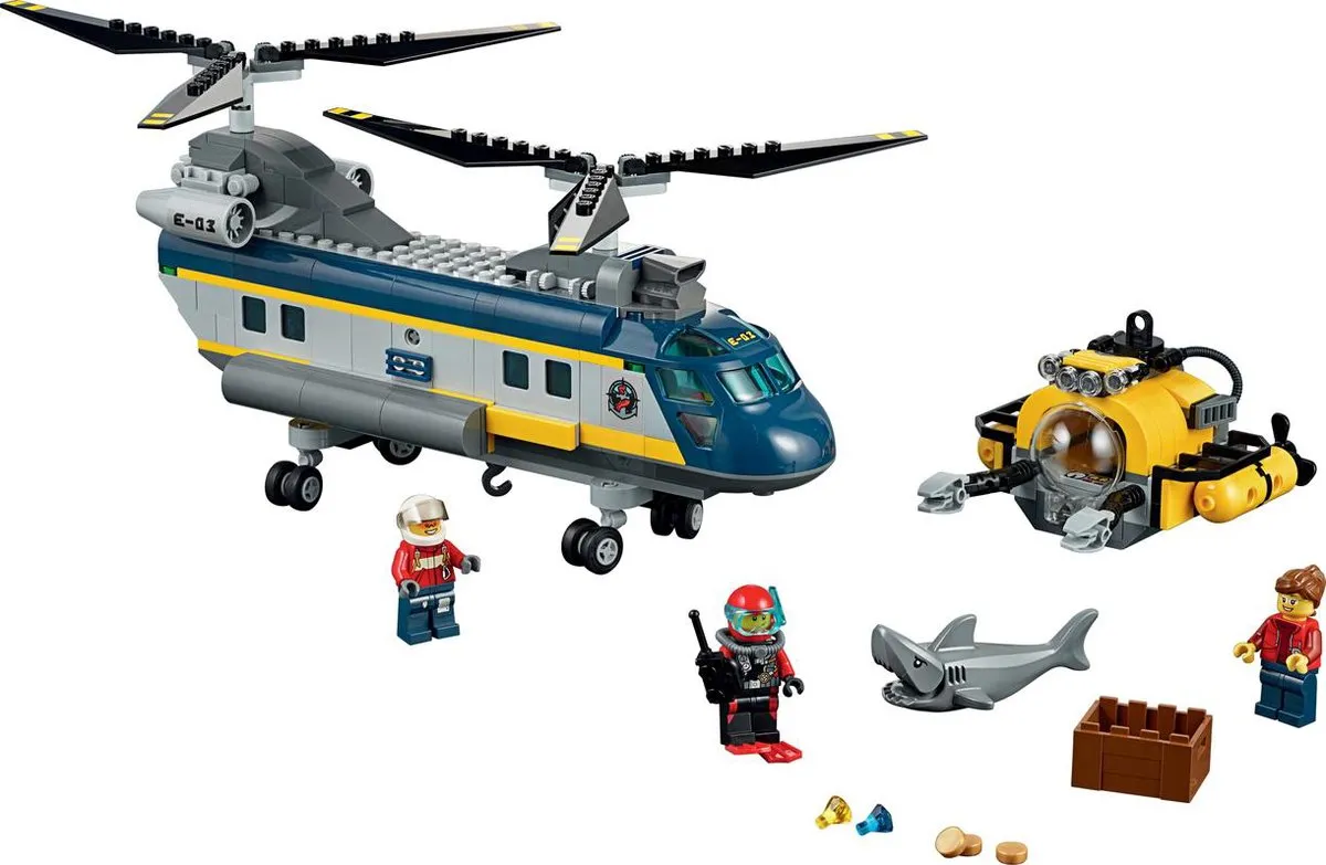 LEGO City Diepzee Helikopter 60093 - 388 Stukken