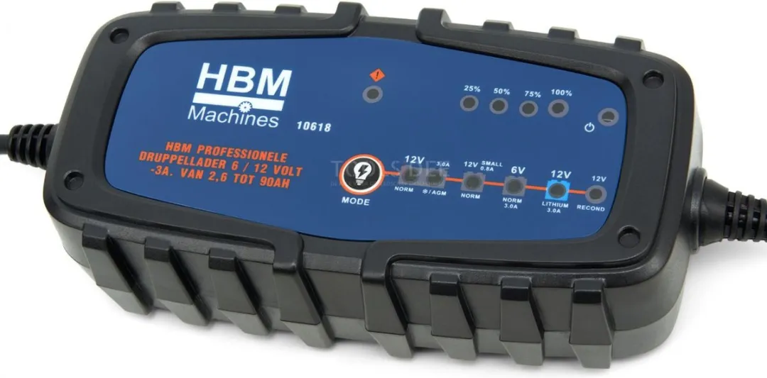 HBM Druppellader 3A 6/12V - Universeel 2,6-90Ah