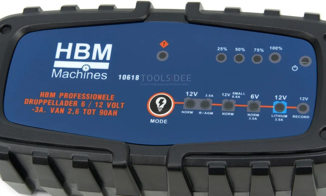 HBM Druppellader 3A 6/12V - Universeel 2,6-90Ah