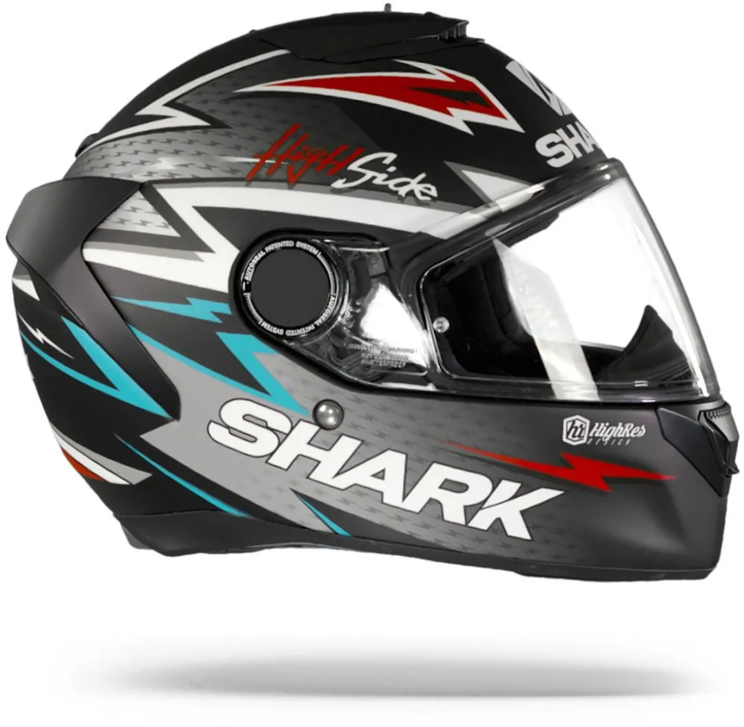 Shark Spartan 1.2 Motorhelm - XXL - Mat Zwart/Zilver/Rood