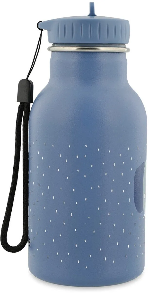 Trixie Mrs. Elephant RVS Waterfles 350ml - Blauw