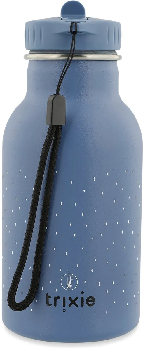 Trixie Mrs. Elephant RVS Waterfles 350ml - Blauw