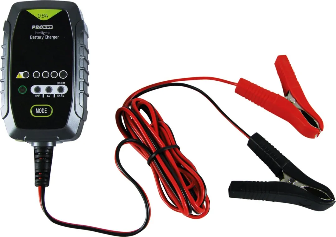 Pro-User IBC800 18179 Oplader 6V/12V 0.8A - AGM/Gel/Lood/Li-ion