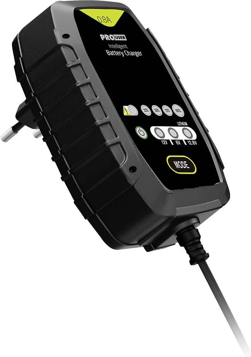 Pro-User IBC800 18179 Oplader 6V/12V 0.8A - AGM/Gel/Lood/Li-ion