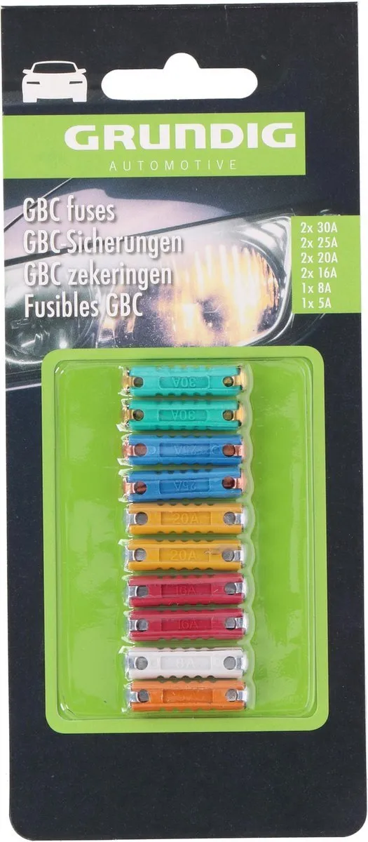 Grundig Autozekeringen GBC - 20 Stuks - 6 Kleuren