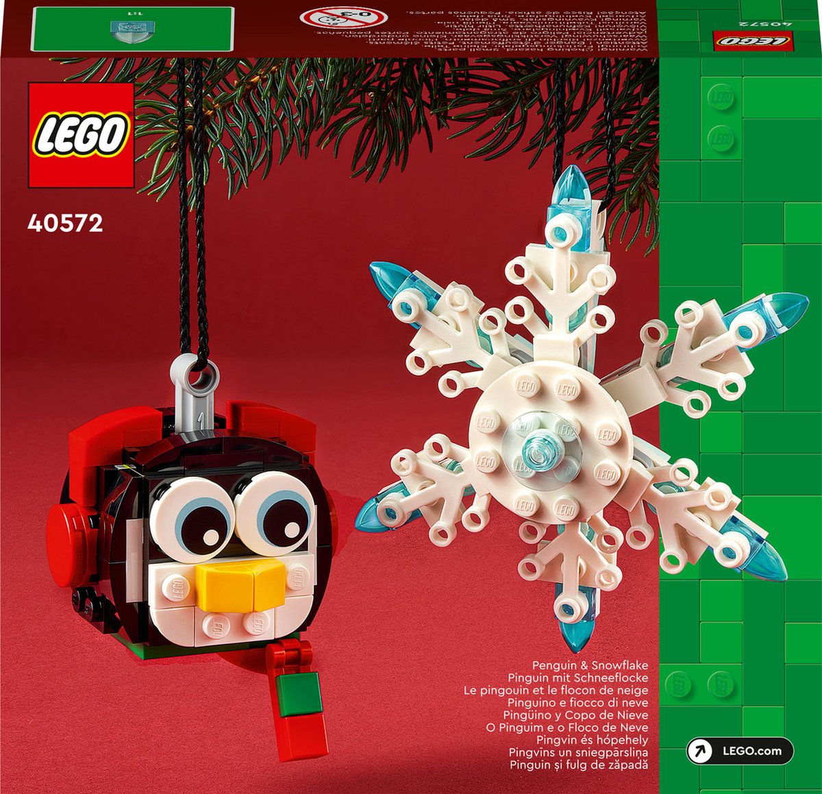 LEGO Pinguïn en sneeuwvlok - 40572
