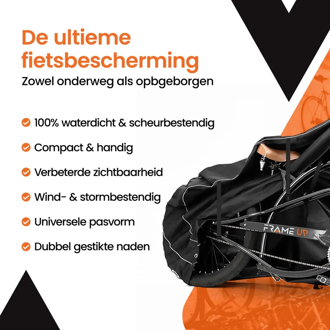 Fietshoes Fietsendrager voor 1 of 2 fietsen - Auto/Caravan/Dissel - 100% Waterdicht - 420D - Fietszeil - Fietsbeschermhoes - Universeel - Fietshoes Elektrische fiets - Anti-diefstal - Fietsbeschermhoes - Incl. Opbergzak