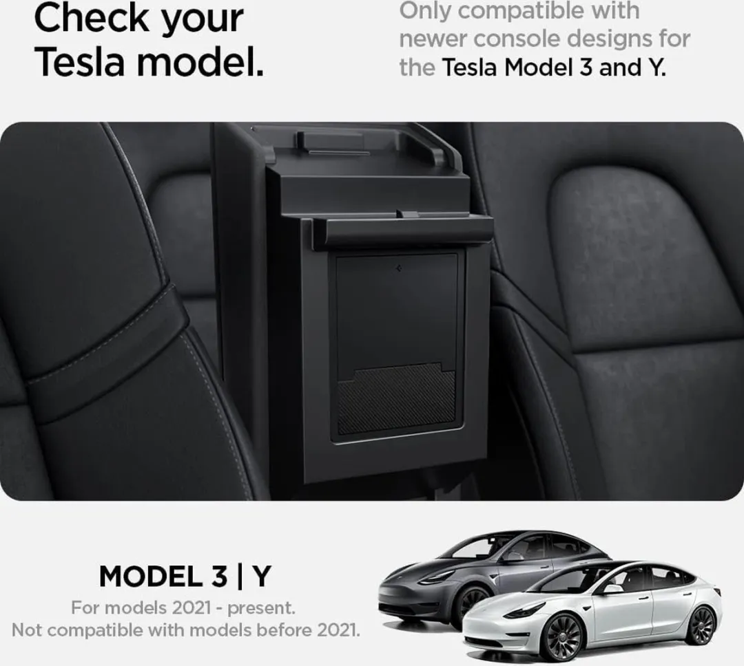 Spigen Tesla Middenconsole Organizer Model Y/3 - Zwart