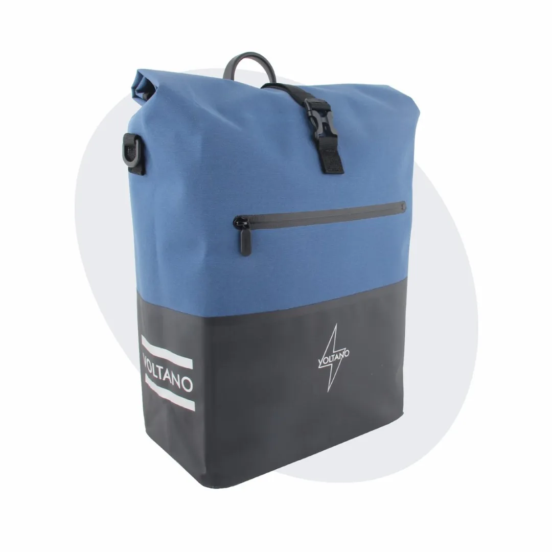 Voltano Enkele Fietstas Rolltop Reflective 25L