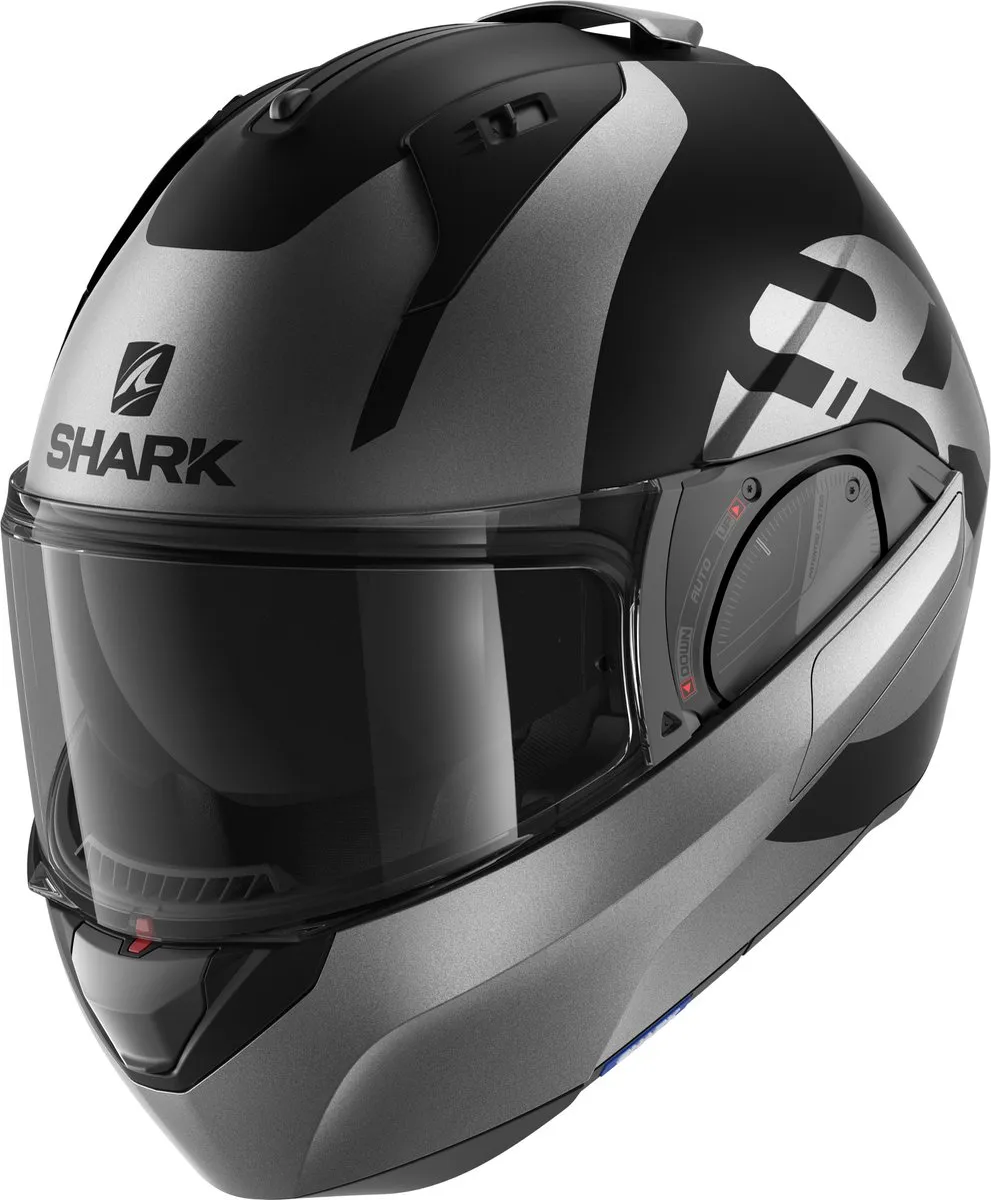 Shark EVO ES KEDJE Motorhelm - XS - Mat Zwart