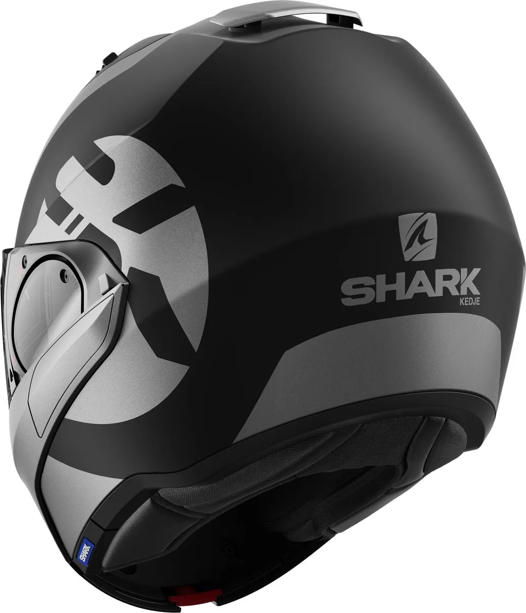Shark EVO ES KEDJE Motorhelm - XS - Mat Zwart