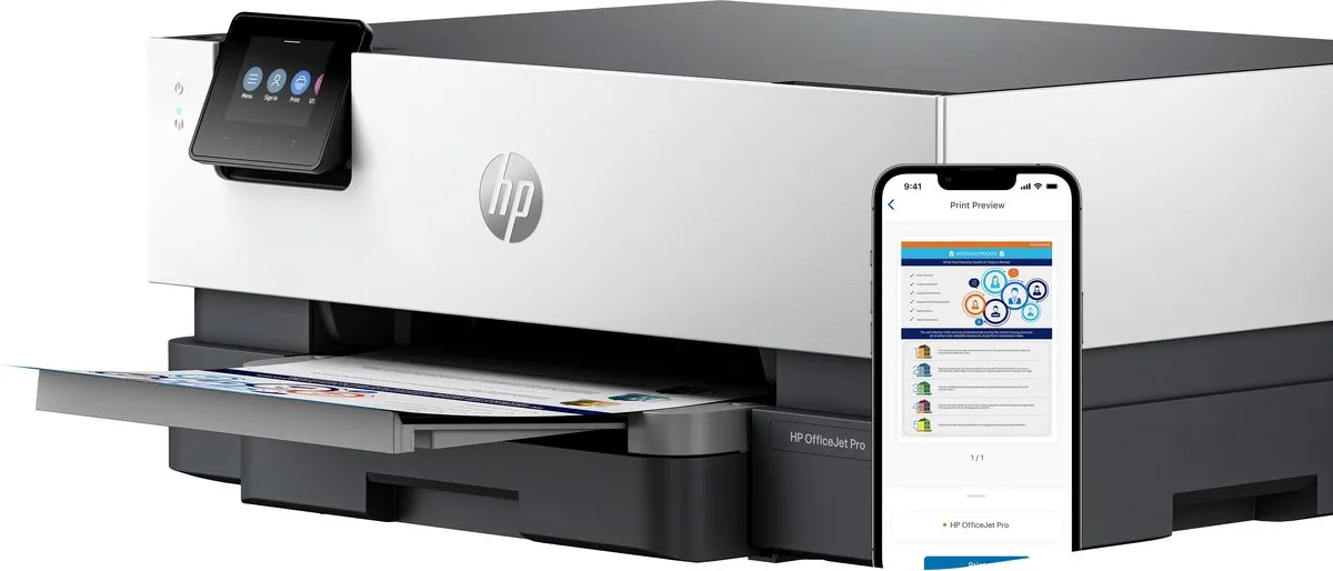 HP OfficeJet Pro 9110b Kleur Printer - 250 Vel - WLAN/BT - Wit