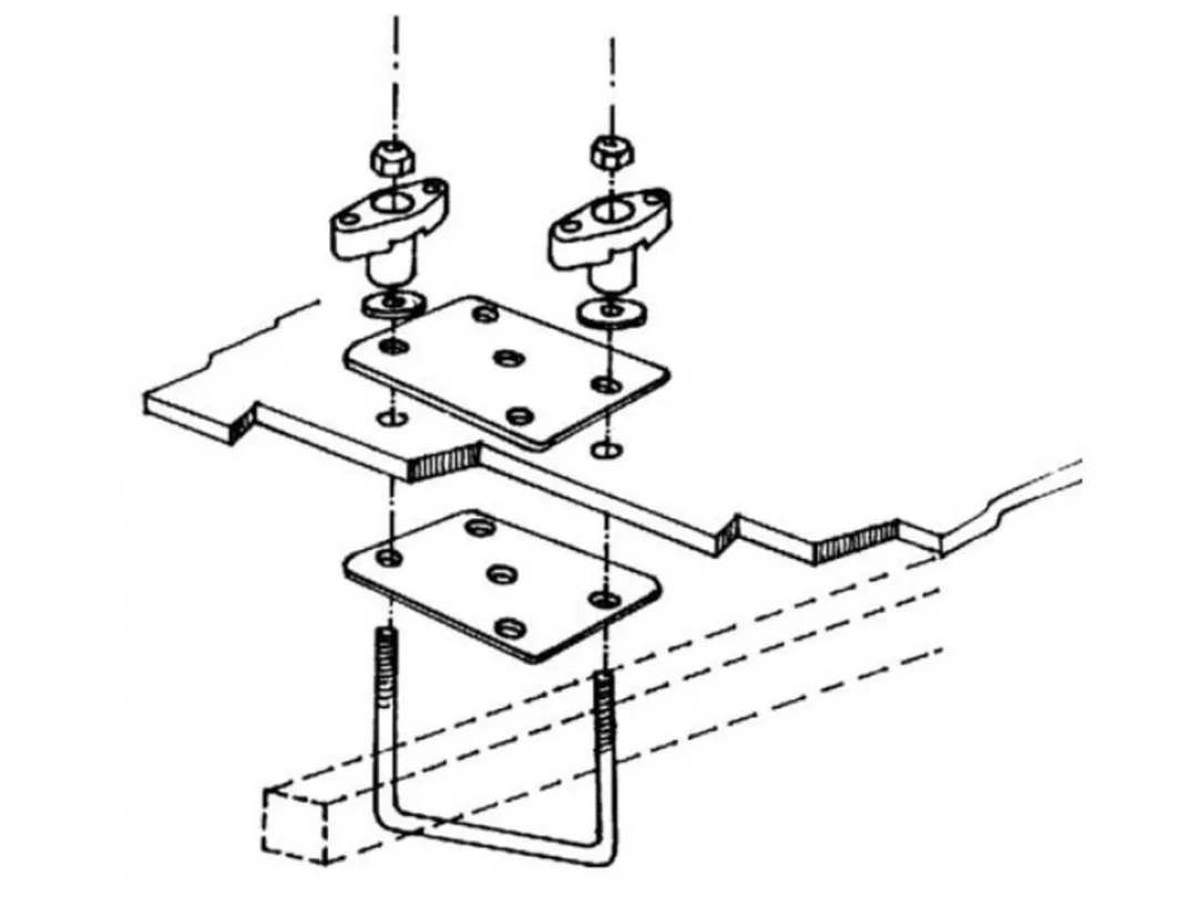 Thule 50000023 Montagebeugels Dakkoffer - Grijs