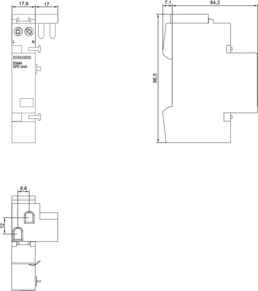 Siemens 5SM60112 Brandbeveiligingsschakelaar 2-polig 1 stuk(s)