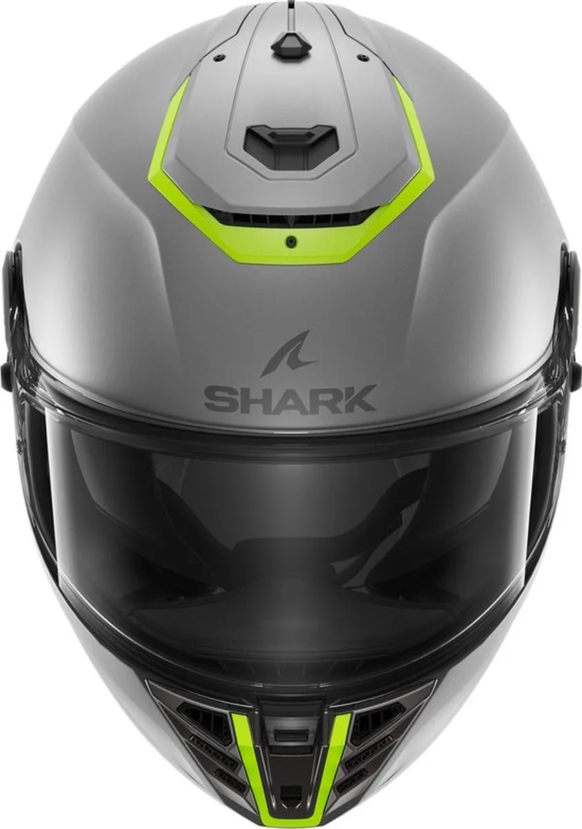 SHARK SPARTAN RS BLANK Mat SP Motorhelm IntegraalhelmZilver Geel Silver - Maat XXL