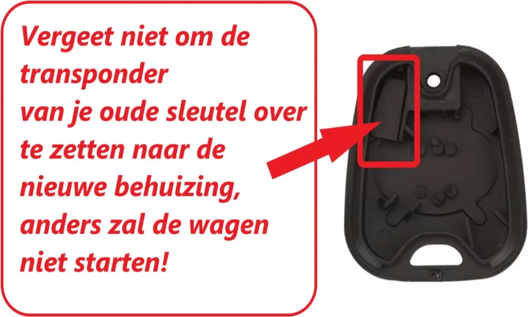 Toyota Aygo Autosleutelbehuizing - CR2016 - HeadTBat
