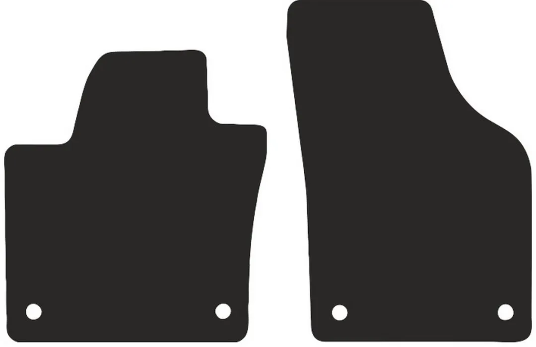 Volkswagen Sharan II Polyamide PREMIUM - 2 Stuks Zwart