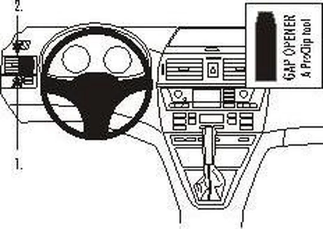Brodit ProClip Houder BMW X3 2004-2010 - Zwart - 803409 - afbeelding 6 van 6