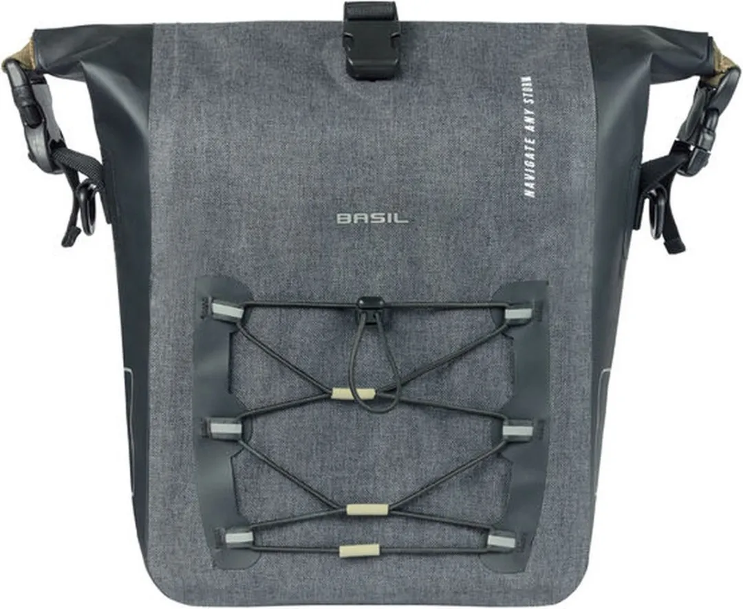 Basil Navigator Storm Enkele Fietstas MIK STUDS 12-15L - Zwart