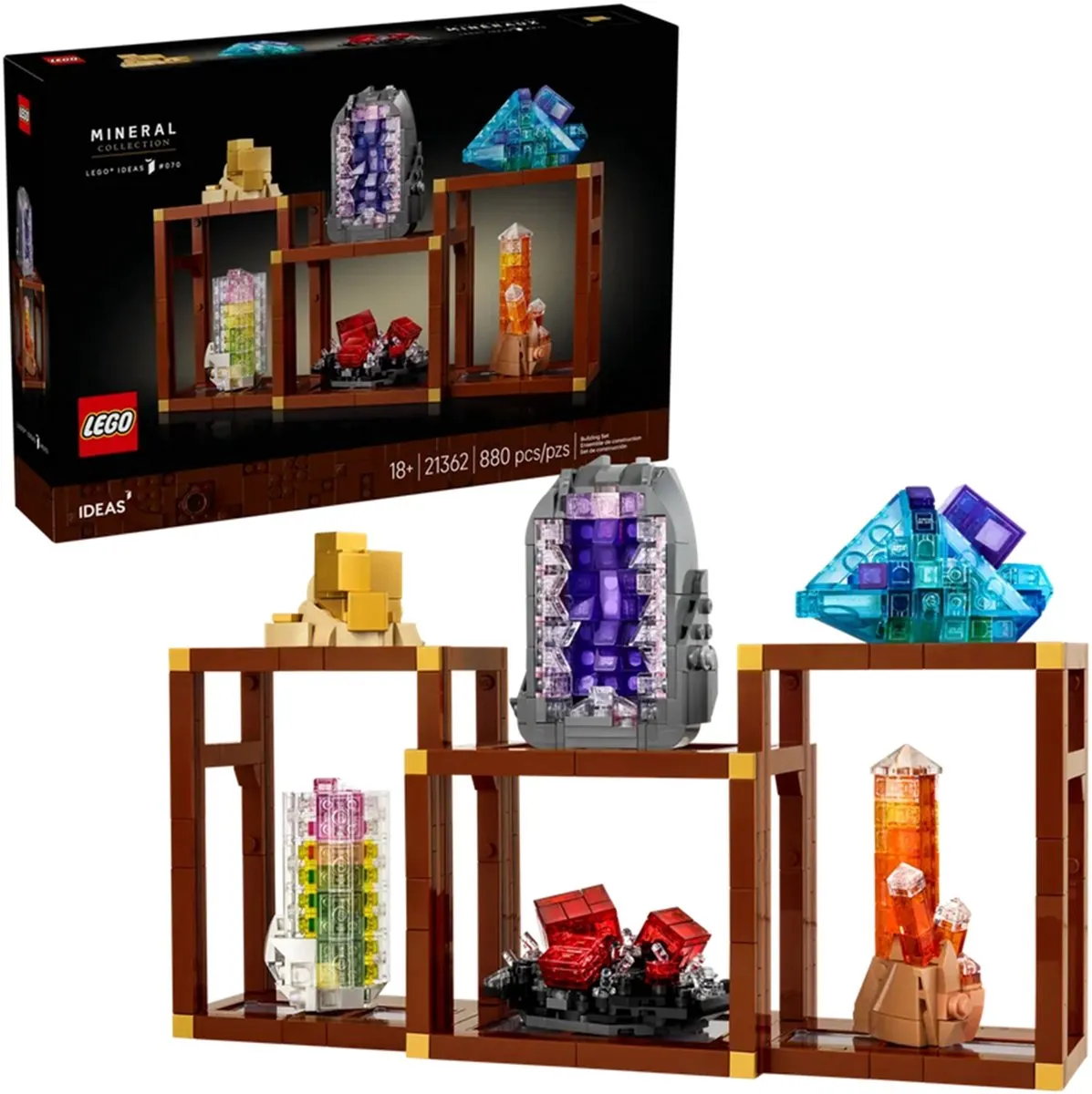 LEGO Ideas Mineralenverzameling 21362 - 880 Stukken - Multicolor