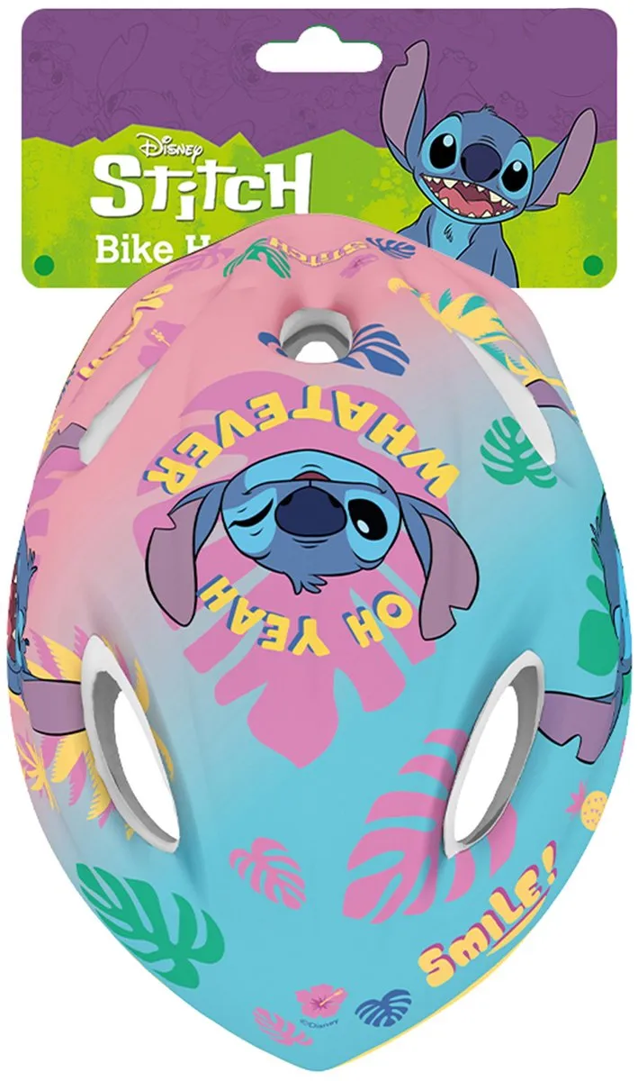 Disney Stitch Kinderhelm 52-56cm - Goedgekeurd EN1078 - Multi Colour