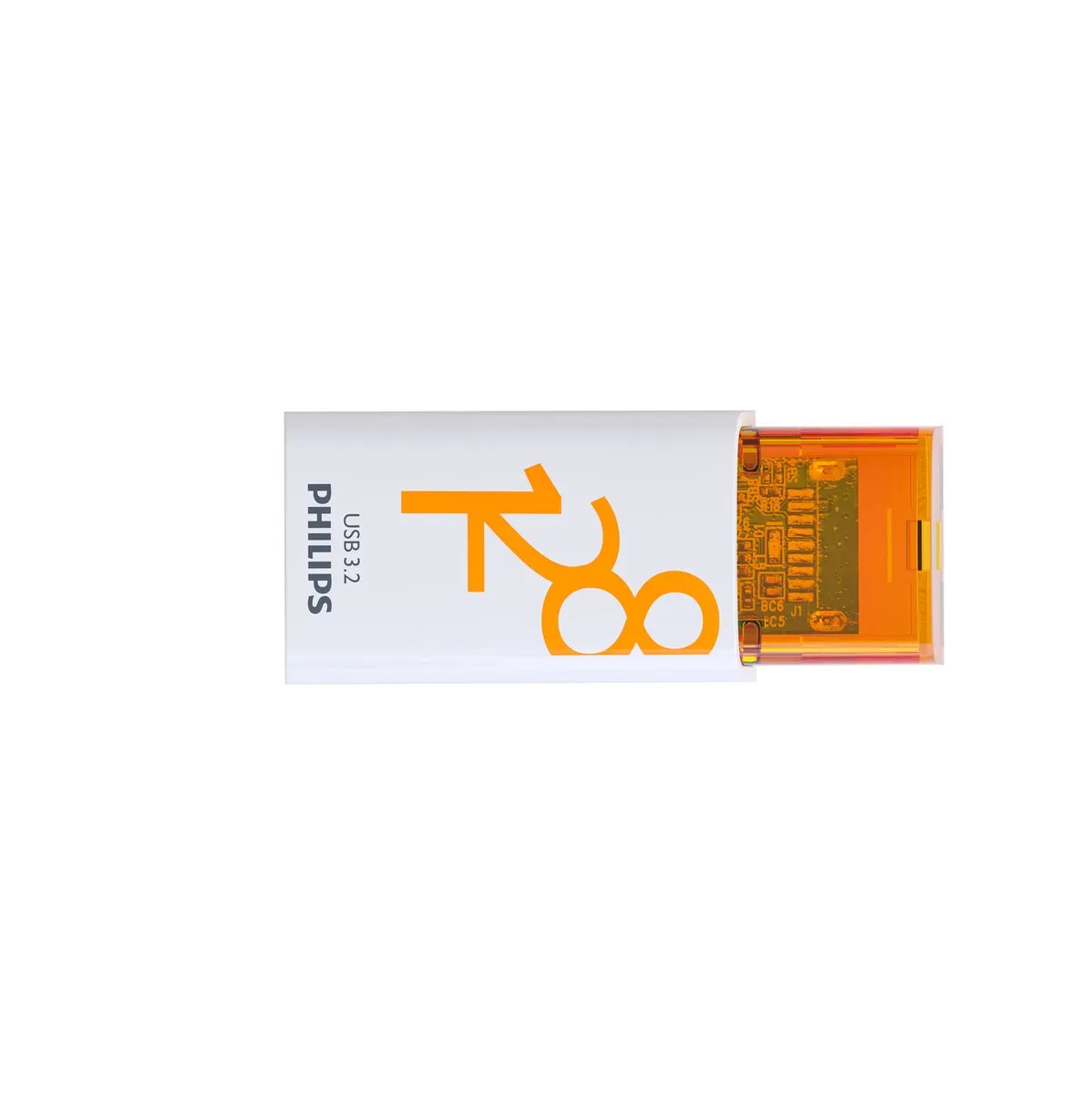 Philips FM12FD175 USB-C Stick 128GB - 2 Stuks - Oranje
