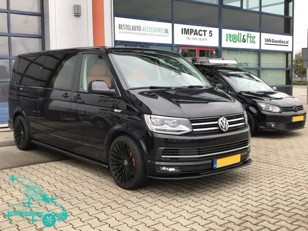 Volkswagen Sidebars Transporter T5/T6 - Zwart Glans - 2 Stuks - afbeelding 6 van 6