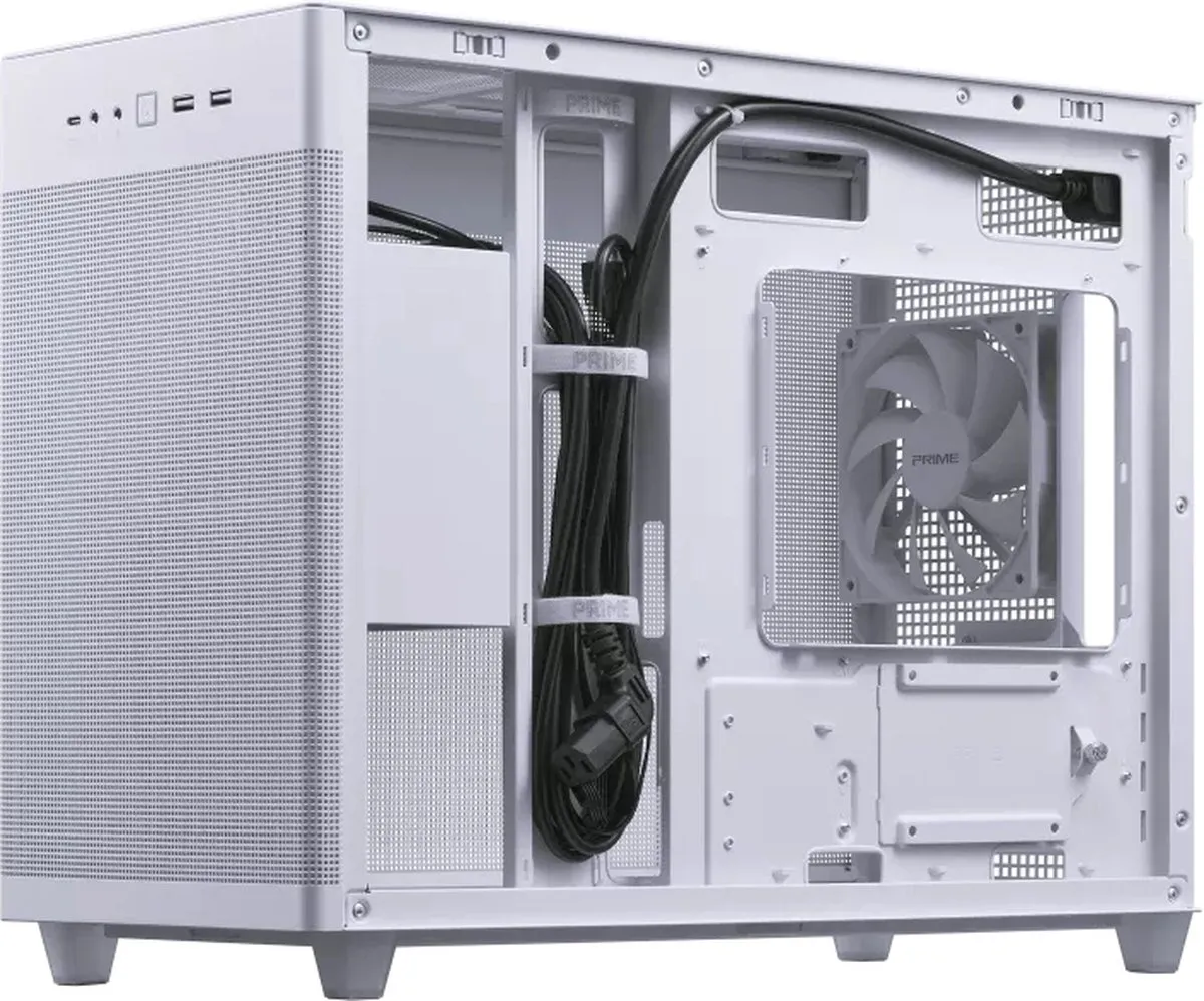 ASUS PRIME AP201 Micro ATX Behuizing - Wit