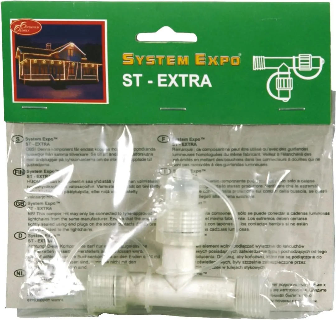 Star Trading T-Connector Expo Verlichting - Transparant IP44