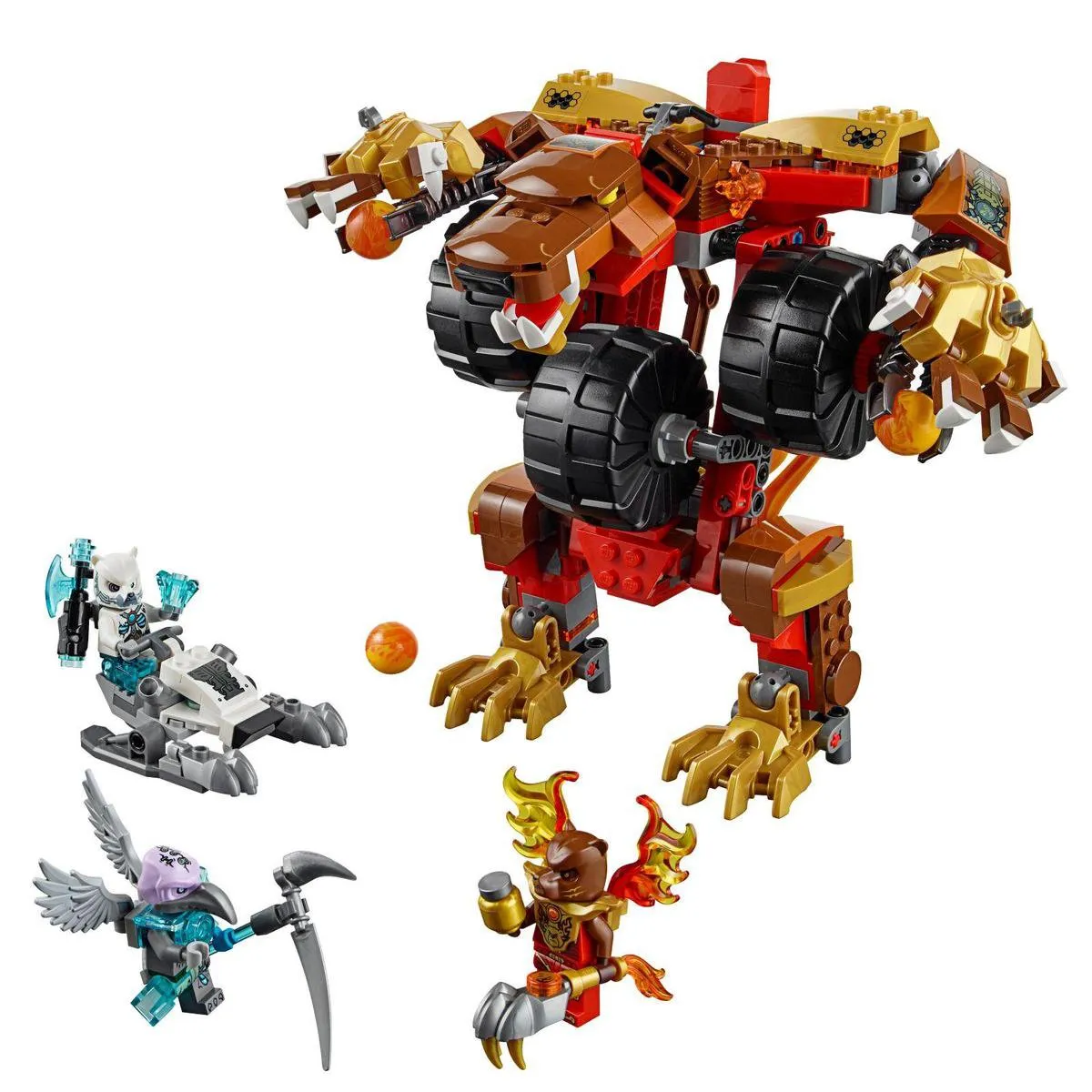 LEGO Legends of Chima Bladvic's Vechtmachine 70225 - 415 Stukken - 3 Minifiguren - Goud