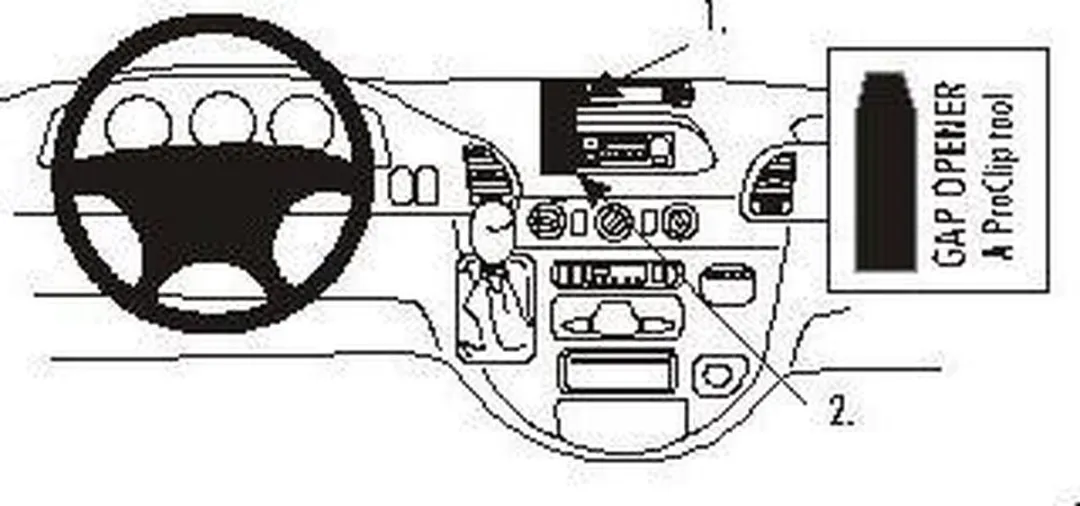 Brodit ProClip 852837 Mercedes Sprinter 00-06 Autohouder - afbeelding 3 van 3