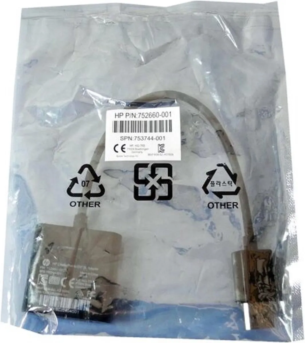 HP 752660-001 DVI naar DisplayPort Adapter - Zwart