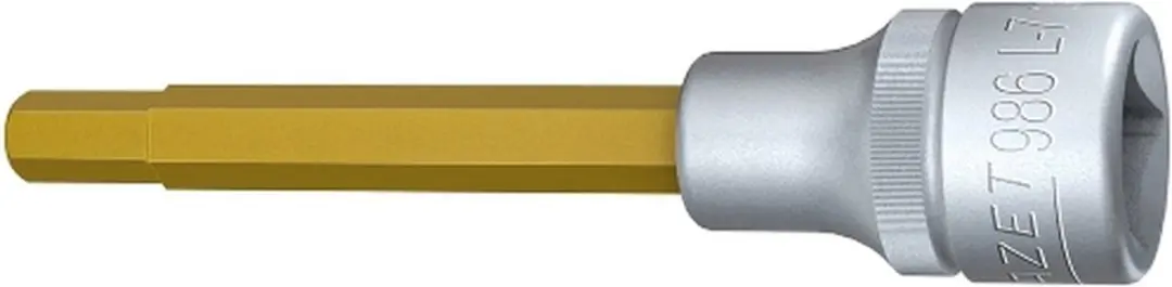 Hazet Bitdop Inbus 1/2" 7mm - Goud/Zilver - afbeelding 4 van 4