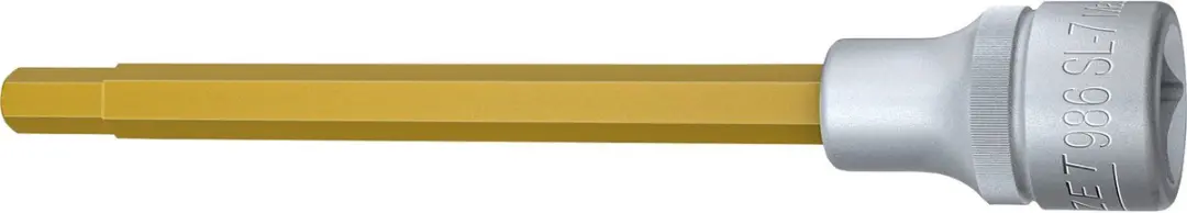 Hazet Bitdop Inbus 1/2" 7mm - Goud/Zilver - afbeelding 3 van 4