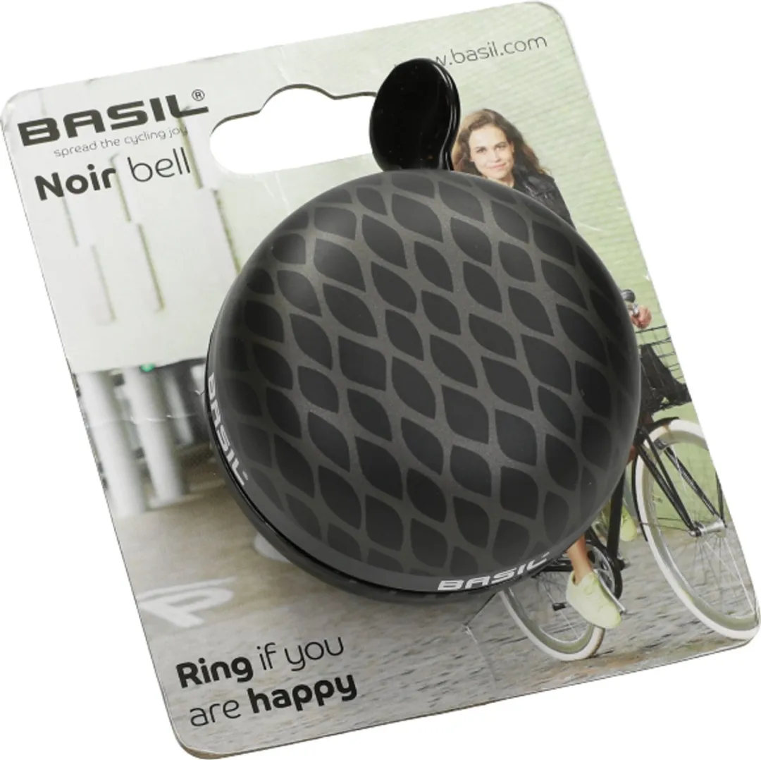 Basil Noir Big Bell 60mm - Fietsbel - Zwart