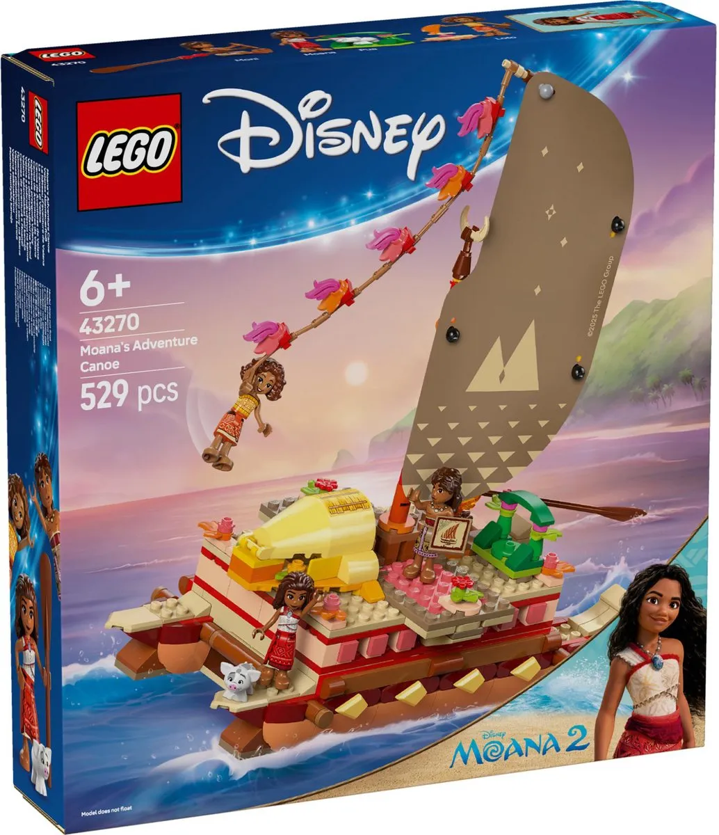 LEGO Disney Princess Vaiana's Avonturenkano 43270 - 529 Stukken