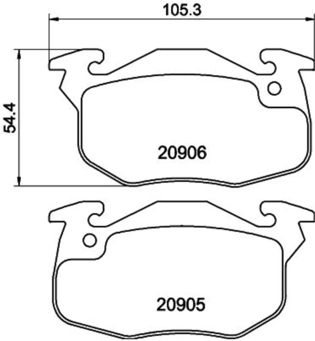 Hella PAGID Remblokken Schijfrem Set Citroën/Peugeot