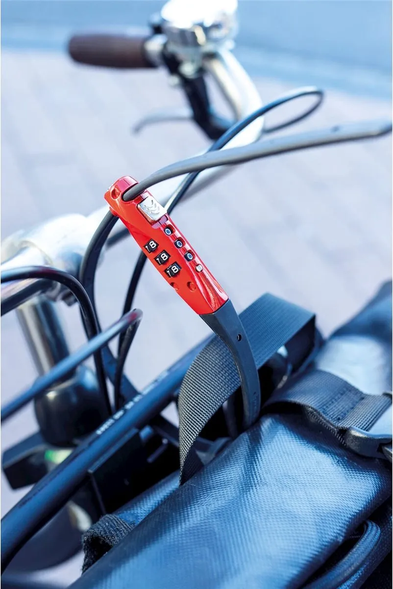 ABUS Combiflex TravelGuard Cijferslot 45cm - Rood