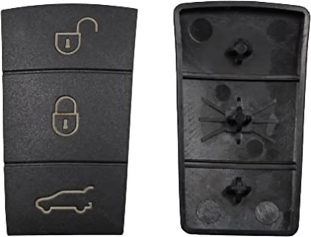Porsche Rubber Pad 3 Knoppen - Zwart