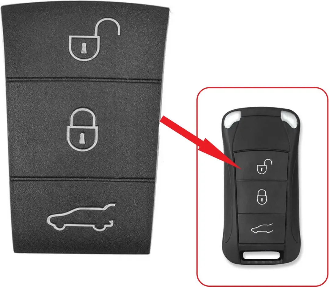 Porsche Rubber Pad 3 Knoppen