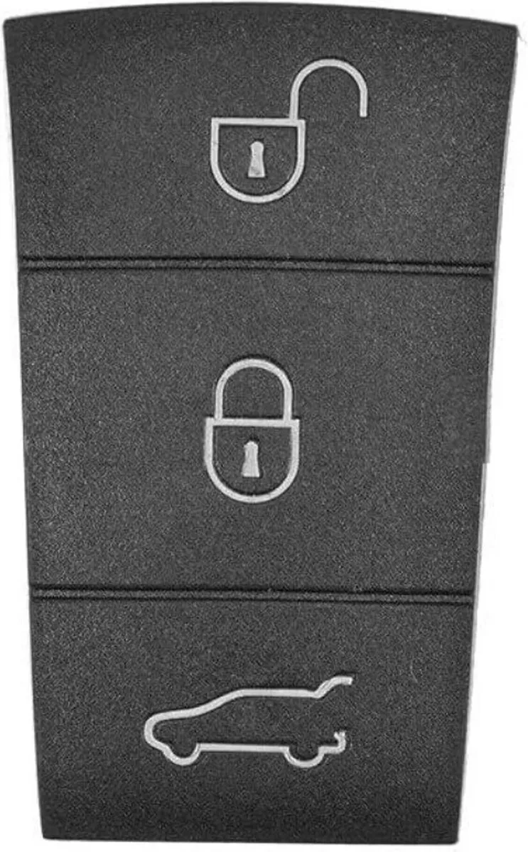 Porsche Rubber Pad 3 Knoppen - Zwart