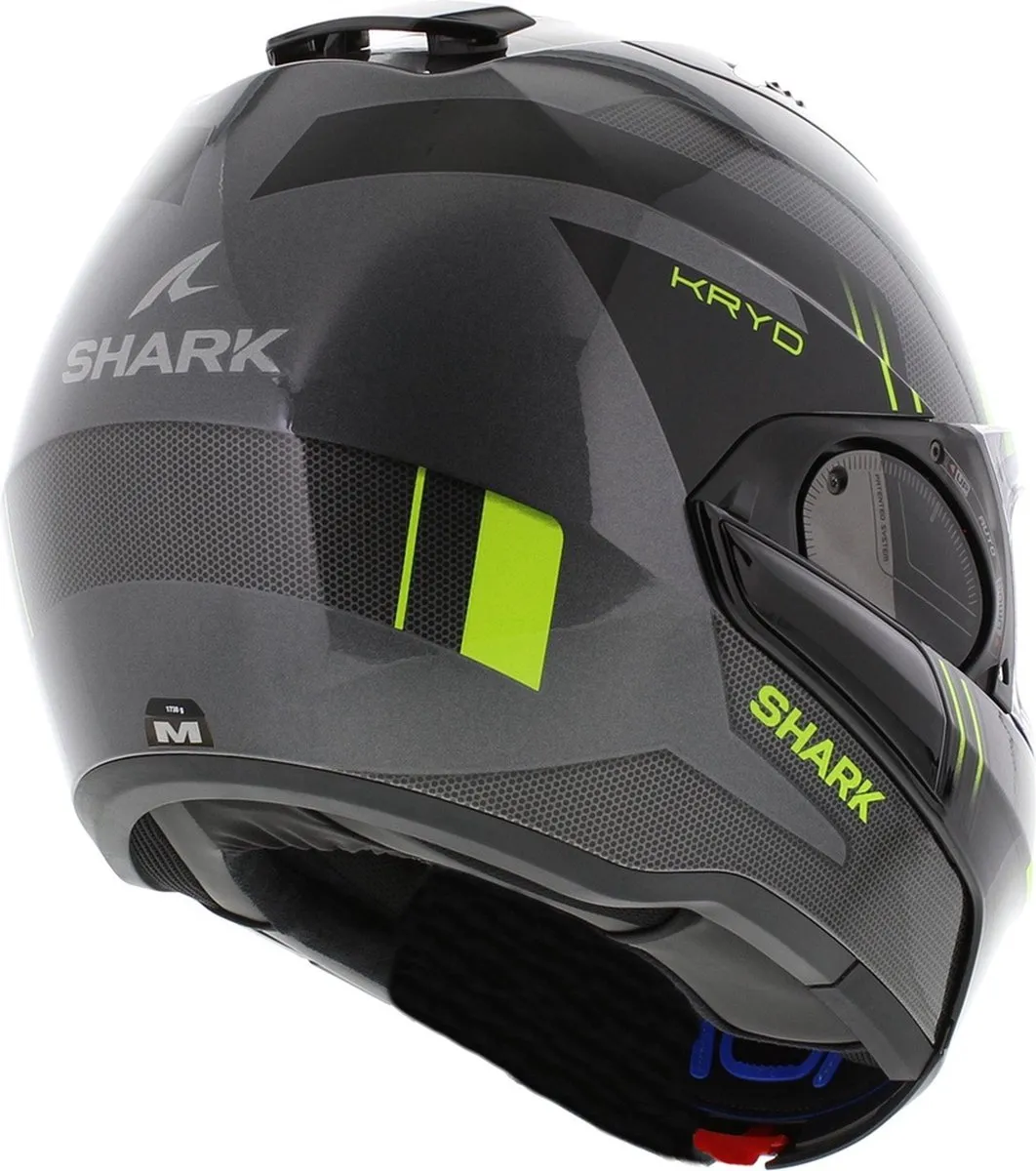 Shark Evo Es Kryd Helm XL - Zwart/Grijs/Geel