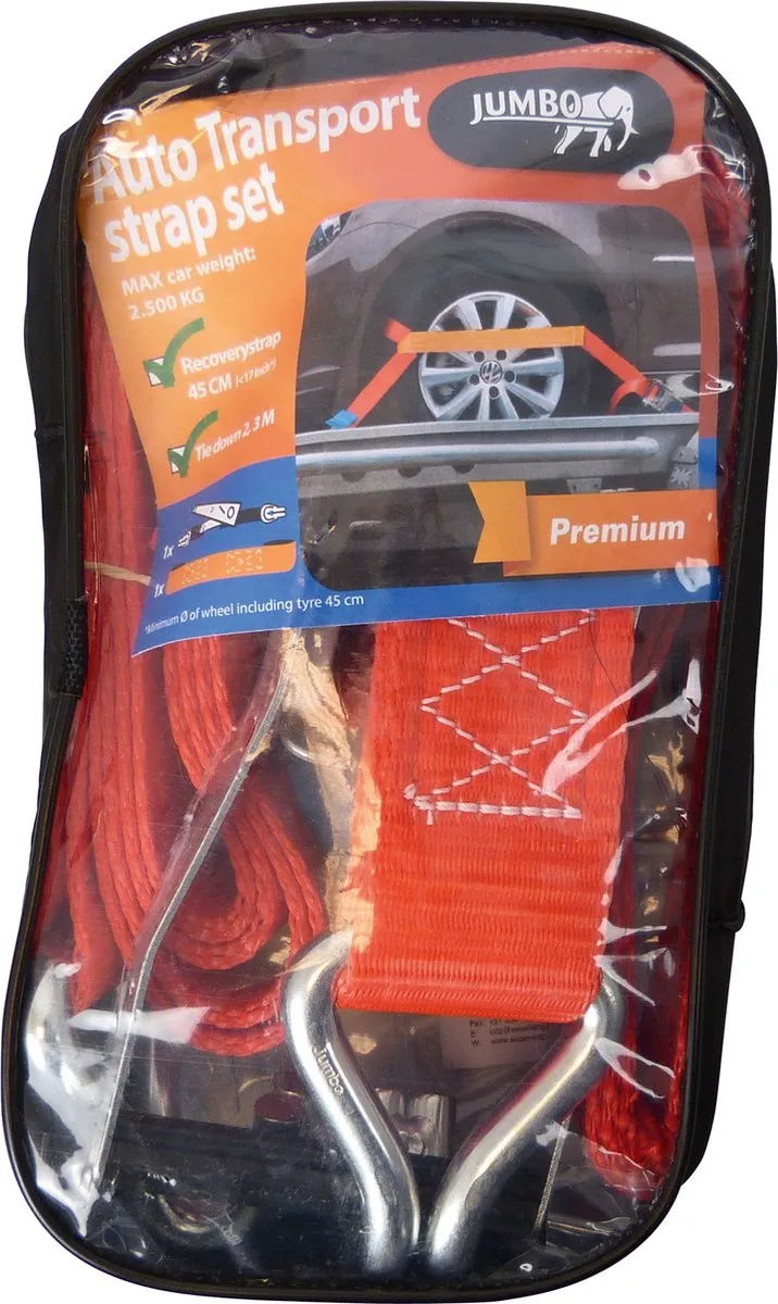 Jumbo Spanband 45cm Nylon/ABS - Rood
