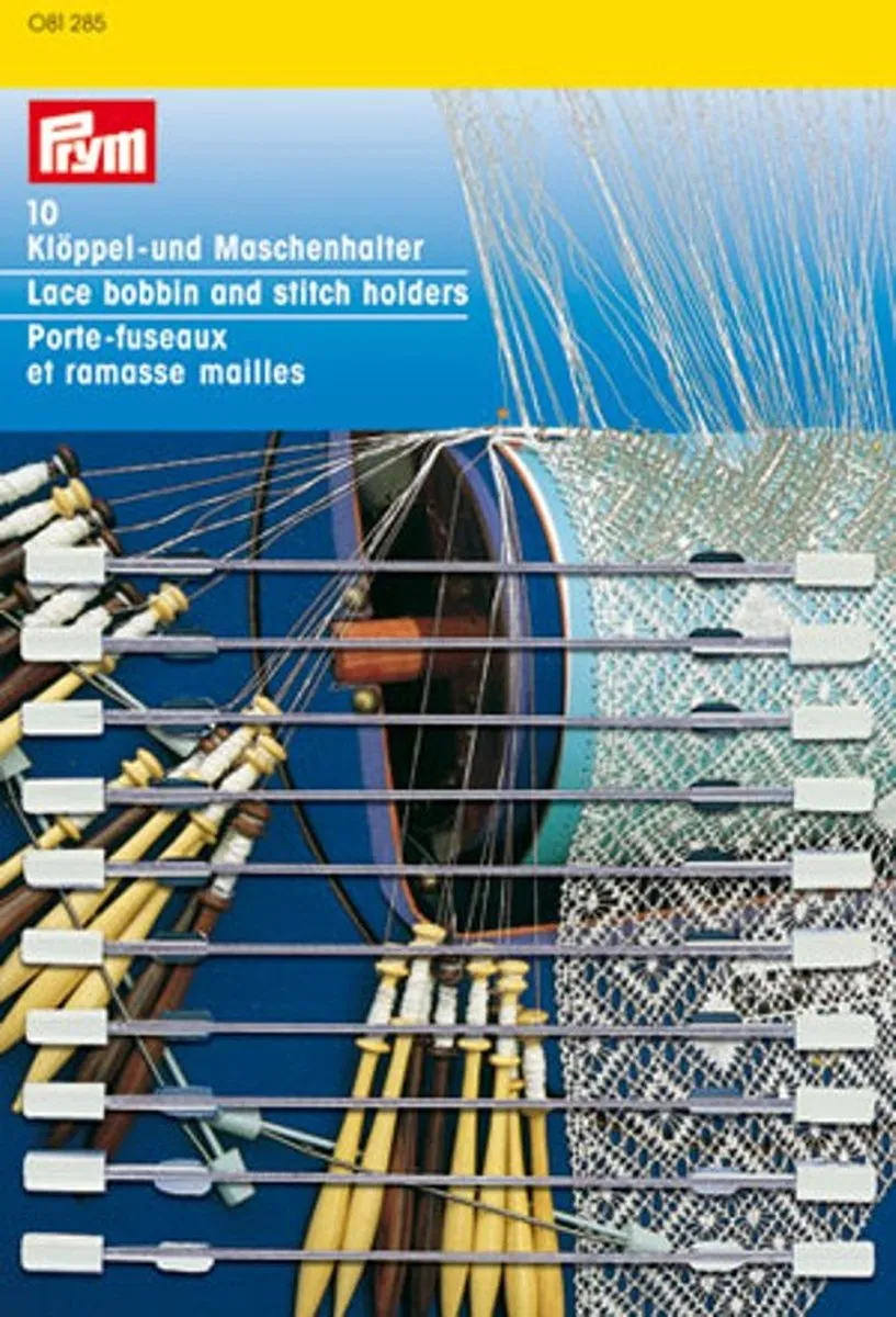 Prym Kantklos en Stekenhouders - Staal/Blauw