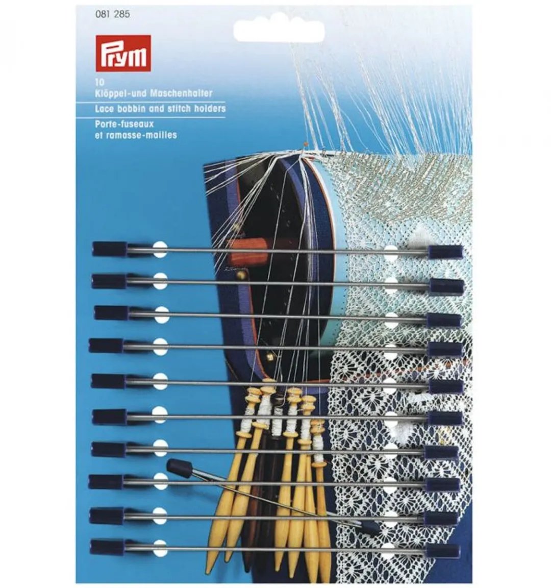 Prym Kantklos en Stekenhouders - Staal/Blauw