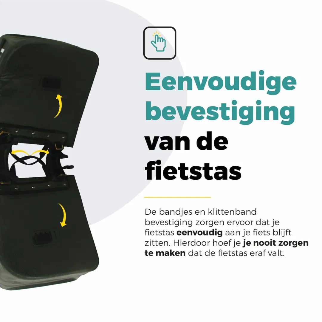 Voltano Dubbele Fietstas Rolltop 48L - Intense Green