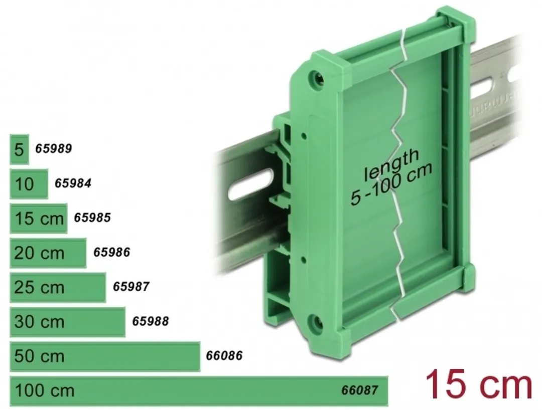 Delock Board Holder voor DIN-rail 72mm