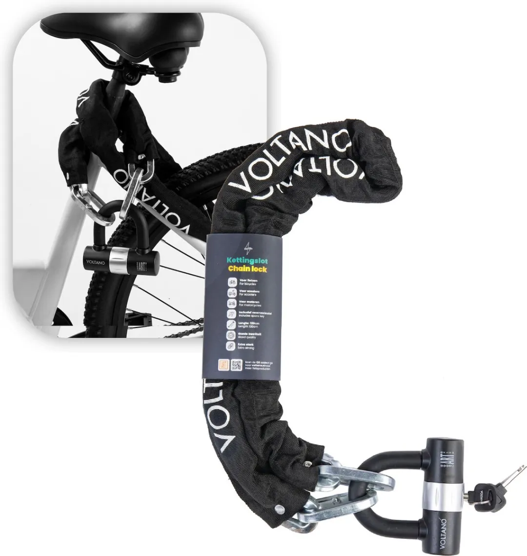 Voltano ART4 Kettingslot 130cm - Zwart