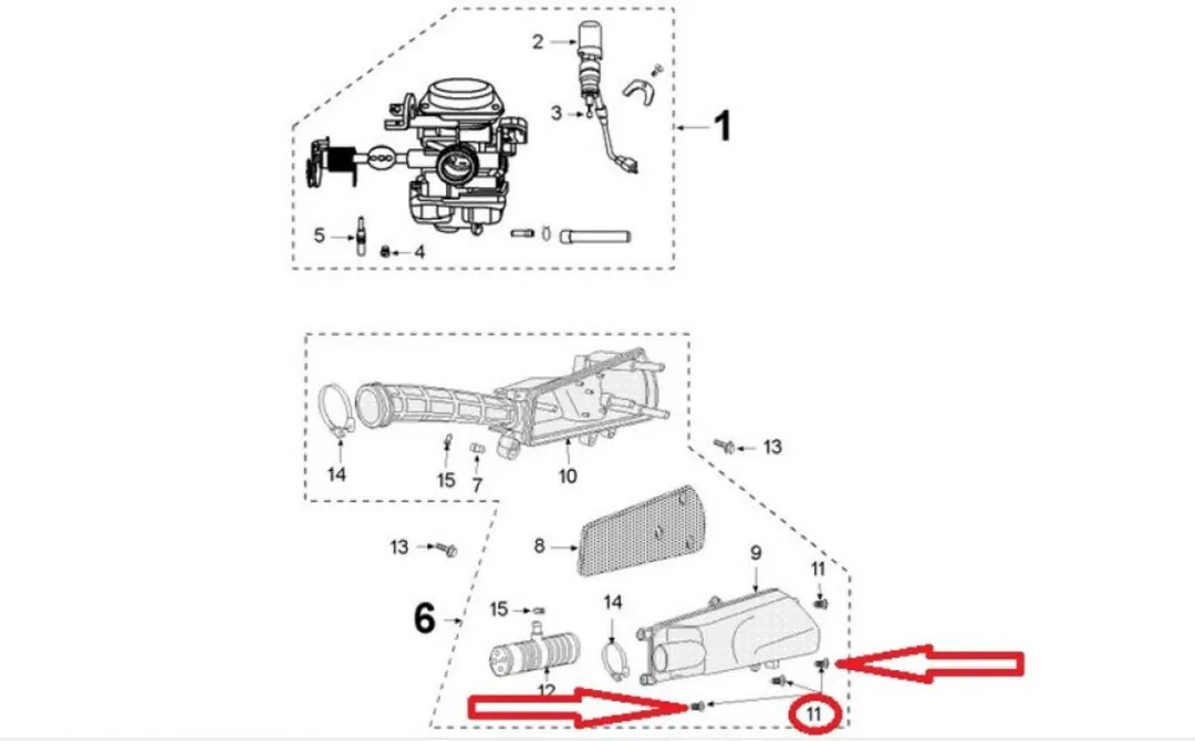 Peugeot Vis M5 L16mm Scooter 50 V-Clic 2013-2020