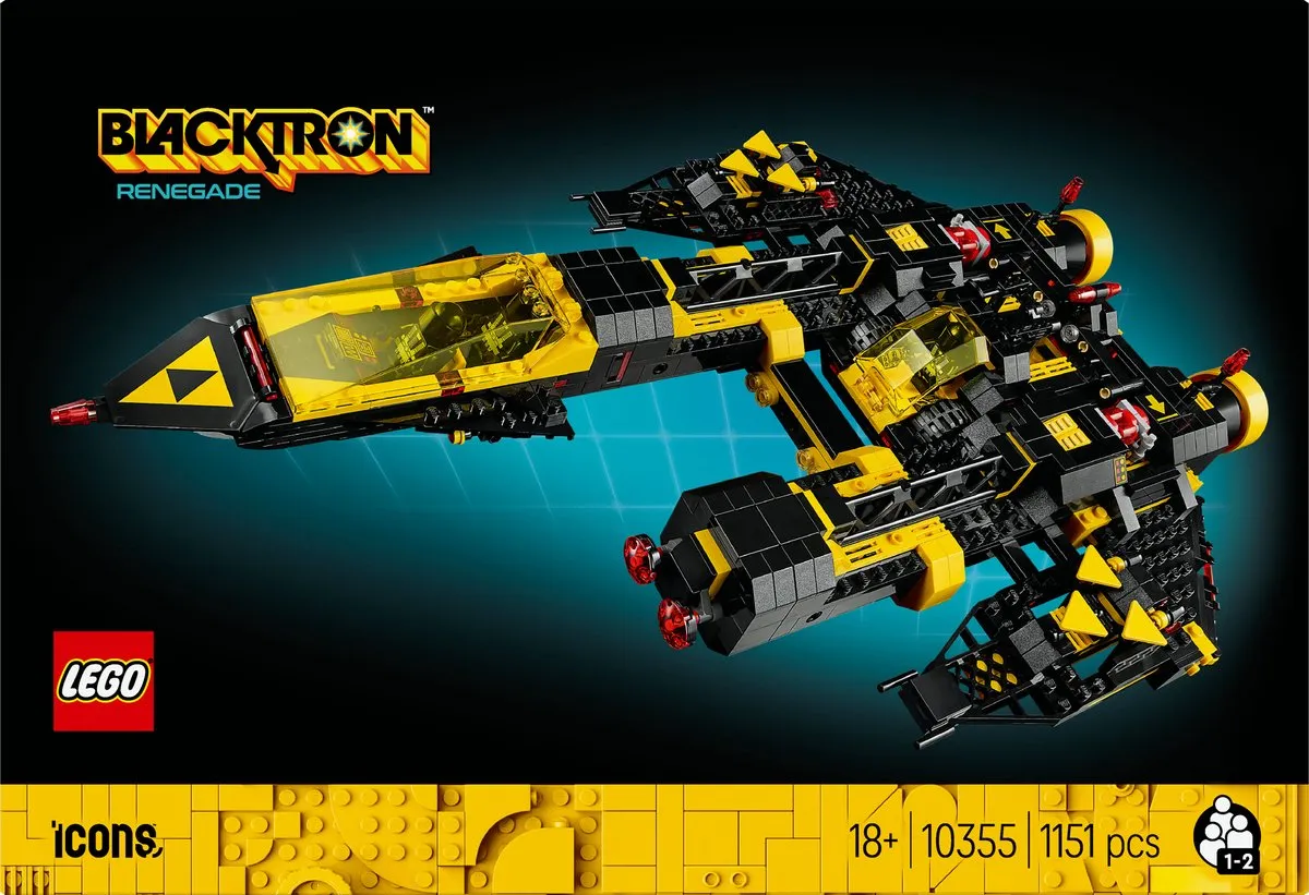 LEGO Icons Blacktron Renegade 10355 - 1151 Stenen - afbeelding 6 van 6